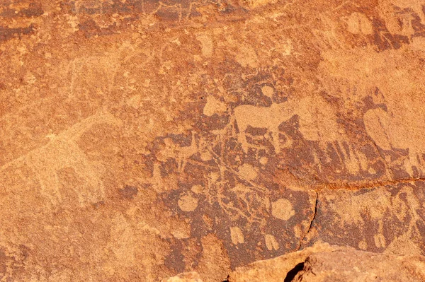 산사람들의 암석 예술 — 스톡 사진