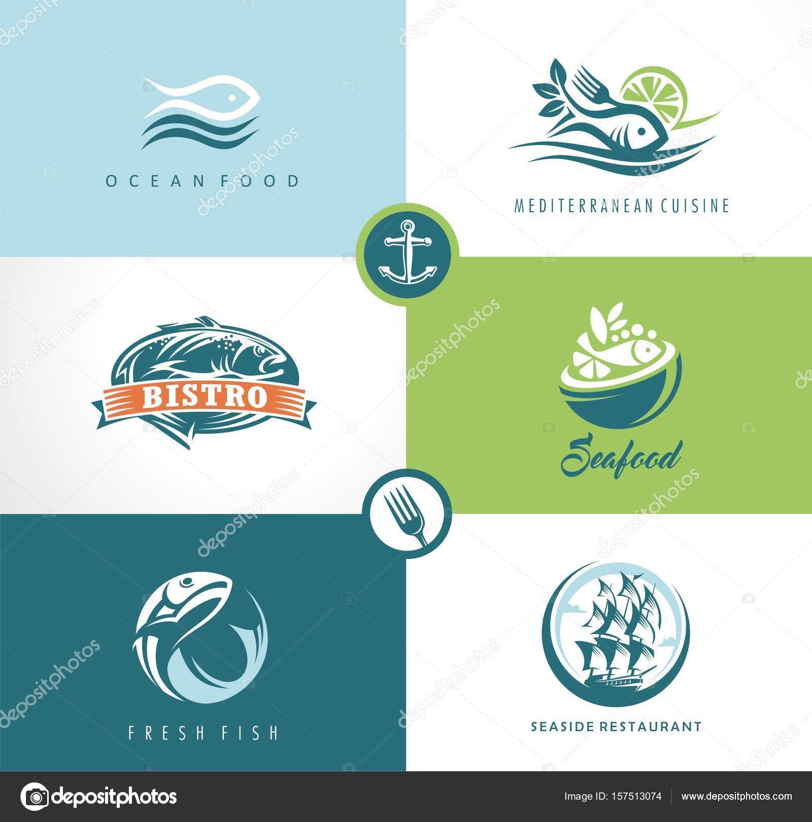 Seafood Restaurant Signs Seafood Restaurant Symbols Icons Signs