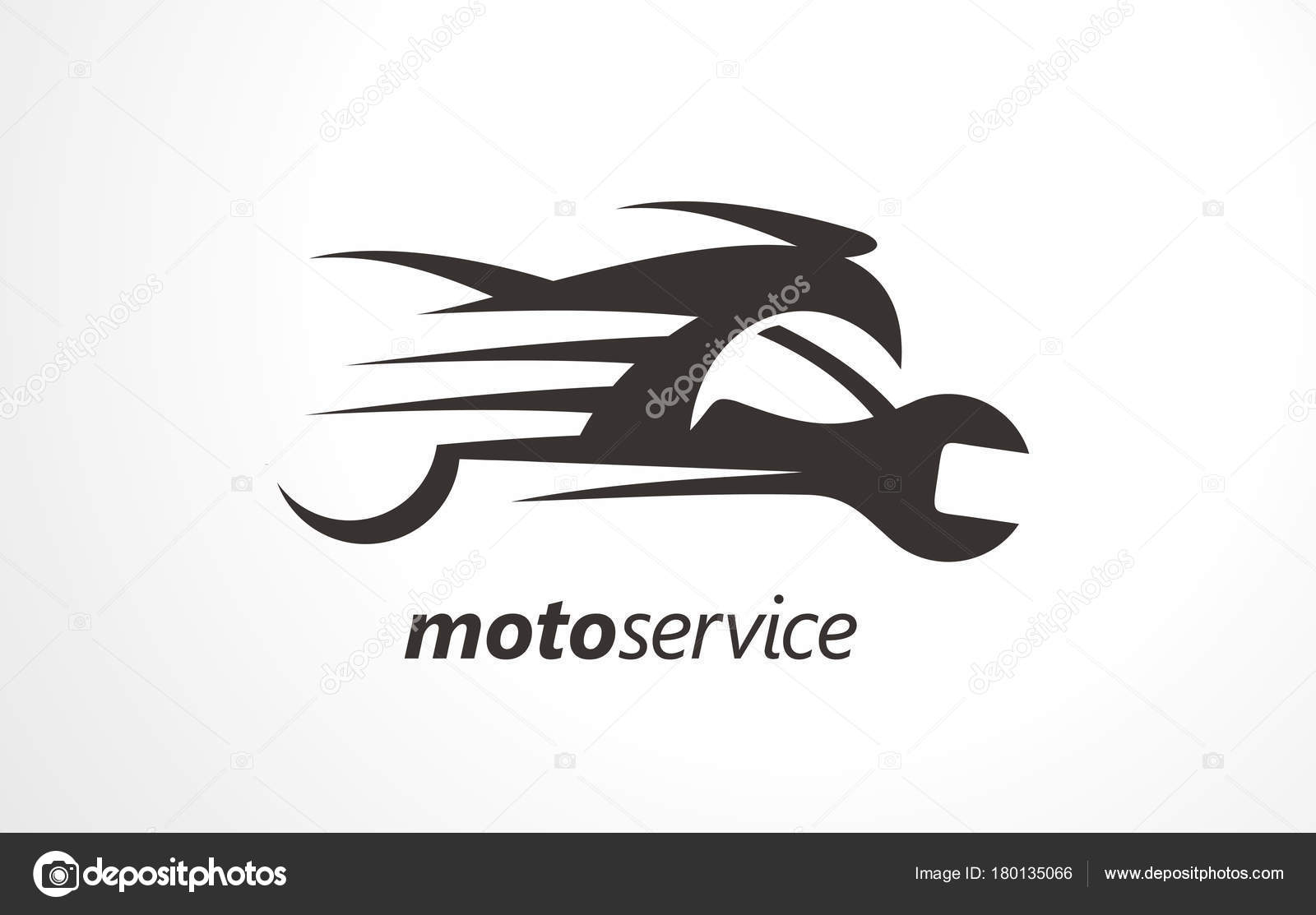 motor service logo motorbike services logo design industry vector
