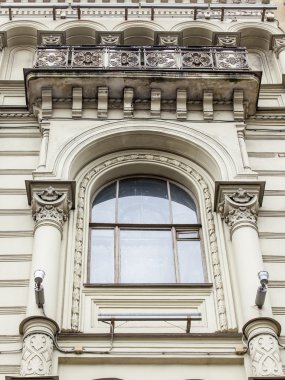 St Petersburg, Rusya, üzerinde 21 Ağustos 2016. Bir cephe eski tarihi mimari parça Bina