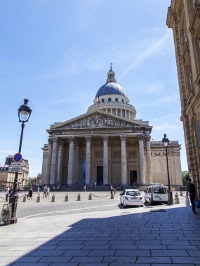 9 Temmuz 2016 üzerinde Paris, Fransa. Paris Pantheon, mimarisinin ana anıtlar