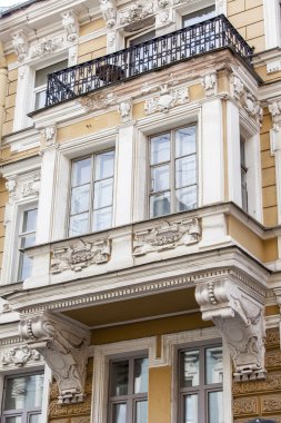 St Petersburg, Rusya, üzerinde 21 Ağustos 2016. Tarihi bina cephe dekor.
