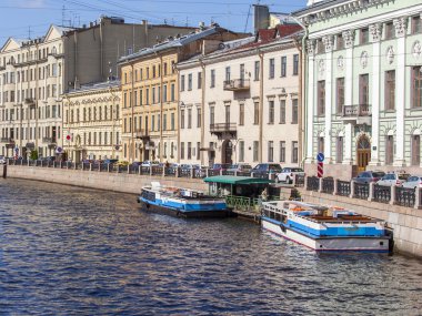  St Petersburg, Rusya, üzerinde 21 Ağustos 2016. Kentsel görünümü. Yusupov nehir set of mimari kompleks