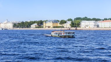 St Petersburg, Rusya, üzerinde 21 Ağustos 2016. Neva Embankment mimari kompleks