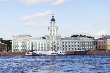 St Petersburg, Rusya, üzerinde 21 Ağustos 2016. Mimari kompleks Neva set of. Kunstkamera bina