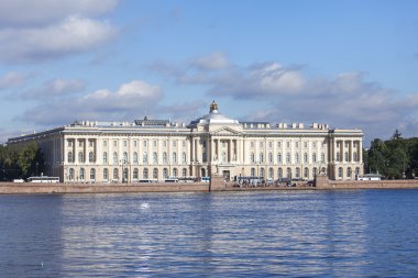 St Petersburg, Rusya, üzerinde 21 Ağustos 2016. Neva Embankment mimari kompleks