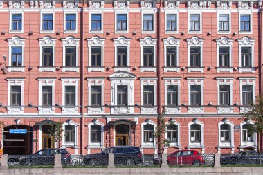  St Petersburg, Rusya, üzerinde 21 Ağustos 2016. Kentsel görünümü. Yusupov nehir set of mimari kompleks