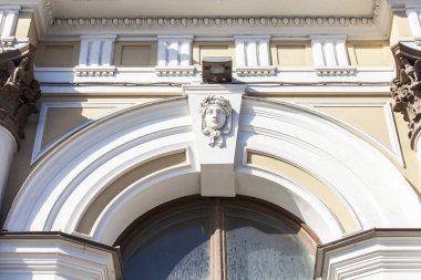St Petersburg, Rusya, üzerinde 19 Ağustos 2016. Eski bina cephe mimari parça