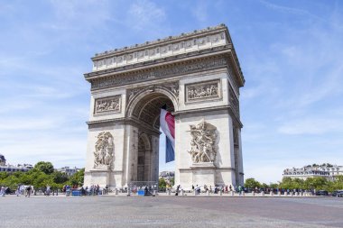 Paris, Fransa, üzerinde 10 Temmuz 2016. Charles de Gaulle Square, zafer takı