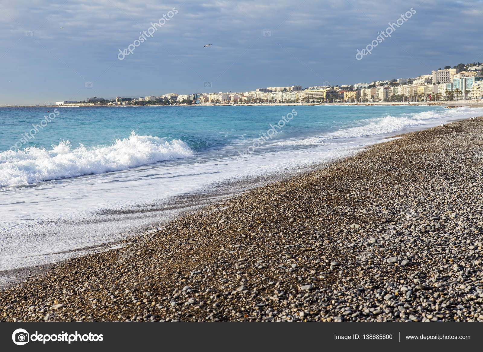 Nice France Le 9 Janvier 2017 Le Soleil Coucher De Soleil