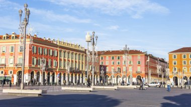 Güzel, Fransa, üzerinde 9 Ocak 2017. Şehrin ana Meydanı Massena bilir