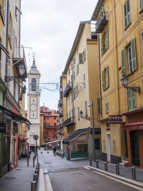 Güzel, Fransa, üzerinde 8 Ocak 2017. Eski evleri tarzında, Provence için tipik mimari şehir görünümünü oluşturan