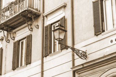 Roma, İtalya, 5 Şubat 2017. Bir parça bir antik mimari kompleks bilir 