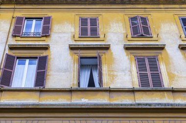 Roma, İtalya, 5 Şubat 2017. Bir parça bir antik mimari kompleks bilir 