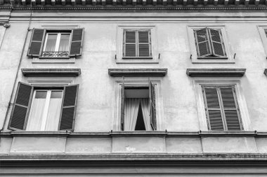 Roma, İtalya, 5 Şubat 2017. Bir parça bir antik mimari kompleks bilir 