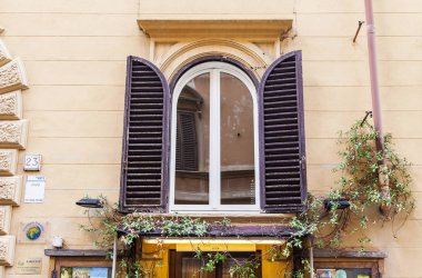 Roma, İtalya, 5 Şubat 2017. Bir parça bir antik mimari kompleks bilir 