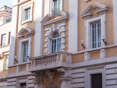 Roma, İtalya, 5 Şubat 2017. Bir parça bir antik mimari kompleks bilir 