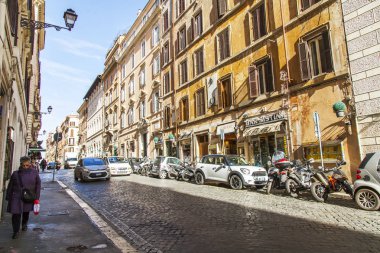 Roma, İtalya, 5 Şubat 2017. Çekici bir mimari kompleks tarihi binalar yapmak