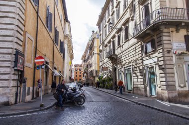 Roma, İtalya, 5 Şubat 2017. Çekici bir mimari kompleks tarihi binalar yapmak