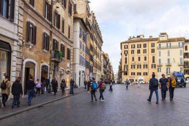 Roma, İtalya, 5 Şubat 2017. Çekici bir mimari kompleks tarihi binalar yapmak