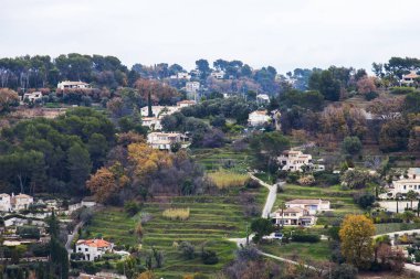  Saint-Paul-De-Vence, Fransa, 9 Ocak 2017. Dağ town güzel dağ vadisinde yer oldu. Surların görüntülemek