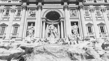 Roma, İtalya, 5 Şubat 2017. Fontana di Trevi (oluşturulan 1732-1762 yılında mimar Nicolo Salvi tarafından) bilir Pauly'nın palace bitişik. Çeşme bir şehir sembolleri, birçok film baskılı