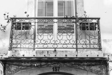 Lizbon, Portekiz, üzerinde 22 Haziran 2017. Bina cephe şehir ve onun tipik tipik dekor bilir