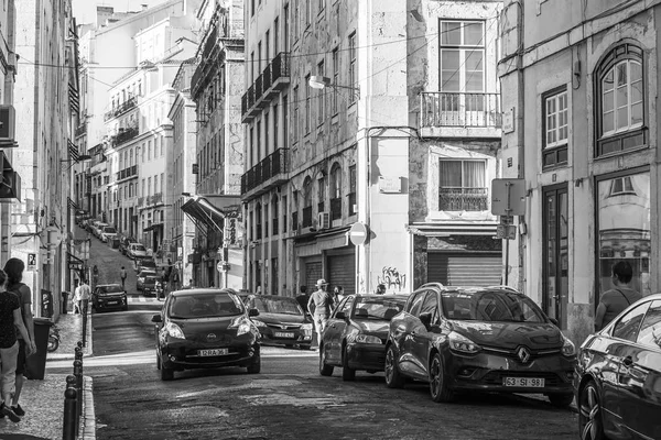 LISBON, PORTUGAL, 22 июня 2017 года. Исторические здания делают привлекательный вид на центр города . — стоковое фото