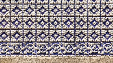     Lizbon, Portekiz, üzerinde 22 Haziran 2017. Azulejo geleneksel Portekiz Seramik Fayans Antik Bina cephe süslemeleri 