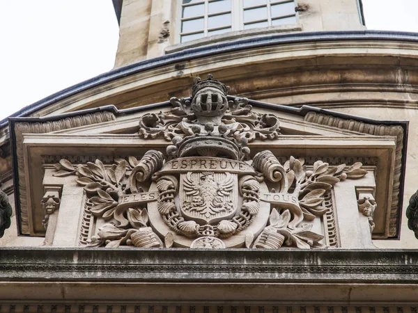 Paris Frankreich Oktober 2017 Raffinierte Details Schmücken Die Fassade Des — Stockfoto