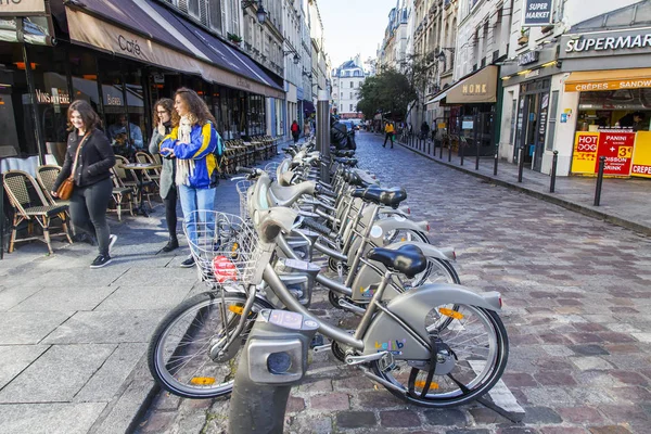 Parigi Francia Ottobre 2017 Paesaggio Autunnale Eleganti Belle Case Fanno — Foto Stock