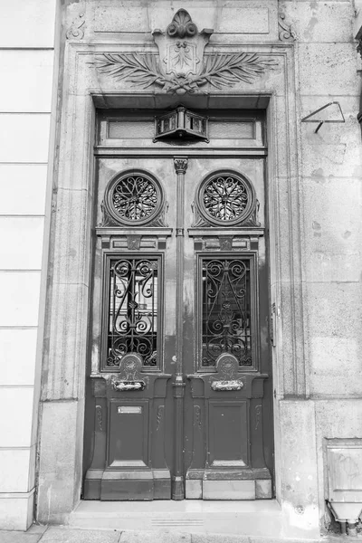 Paris France October 2017 Rich Decor Decorates Entrance Door Old — Stock Photo, Image