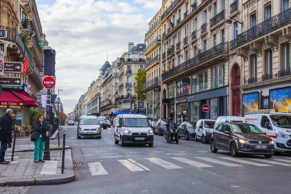 Paris Francia Octubre 2017 Paisaje Otoño Ciudad Elegantes Hermosas Casas — Foto de Stock