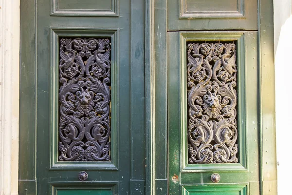 Paris Francia Octubre 2017 Rica Decoración Decora Una Puerta Entrada —  Fotos de Stock