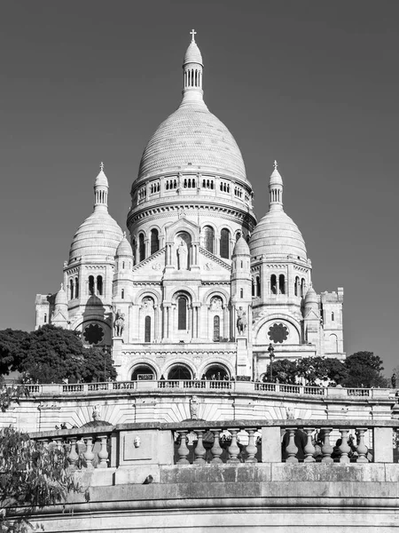 Paris Frankreich Oktober 2017 Die Sonne Beleuchtet Sacre Coeur Basilika — Stockfoto