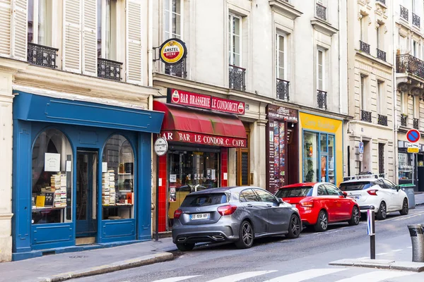 Paris France October 2017 Autumn City Landscape Stylish Beautiful Houses — Stock Photo, Image