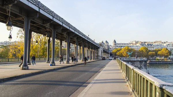 Paris Francia Octubre 2017 Paisaje Otoño Ciudad Las Luces Del — Foto de Stock