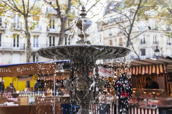 Paris Frankreich Oktober 2017 Der Schöne Alte Brunnen Schmückt Den — Stockfoto