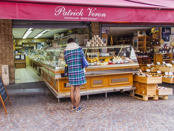 Parigi Francia Novembre 2017 Diversi Prodotti Tradizionali Francesi Sono Disposti — Foto Stock