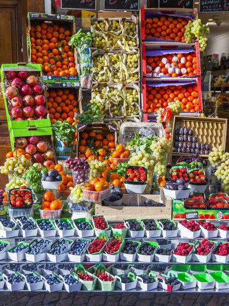 Paris France 1Er Novembre 2017 Divers Légumes Fruits Sont Disposés — Photo