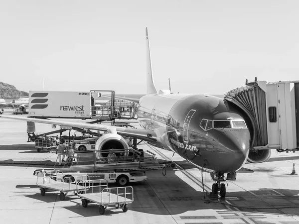 Las Palmas Gran Canaria España Enero 2018 Avión Somete Servicio — Foto de Stock