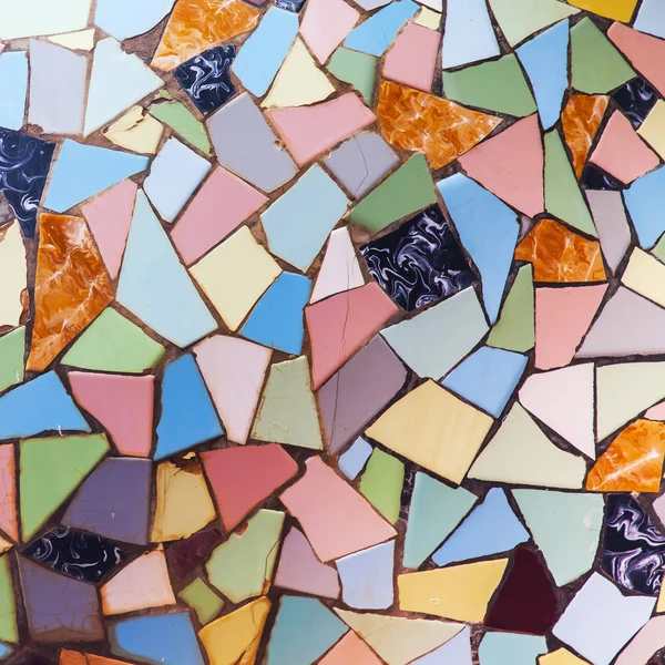 Chaotic Mosaic Multi Colored Pieces Ceramic Tile — Stock Photo, Image
