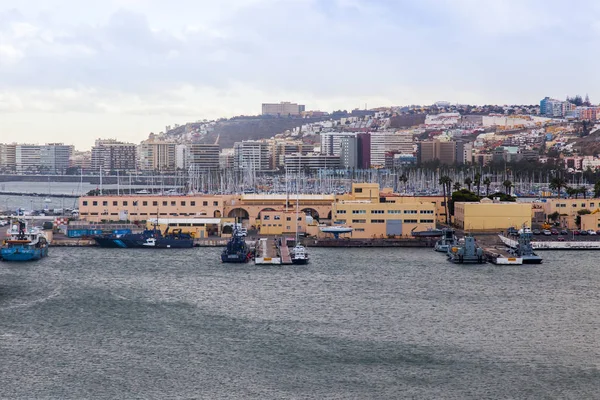 Las Palmas Gran Canaria Spain January 2018 Modern Buildings Make — Stock Photo, Image