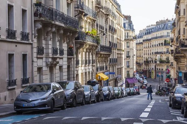 Parigi Francia Ottobre 2017 Paesaggio Autunnale Belle Case Eleganti Fanno — Foto Stock