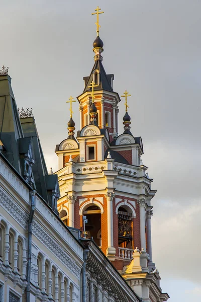 Moskau Russland August 2017 Die Sonne Beleuchtet Den Alten Glockenturm — Stockfoto