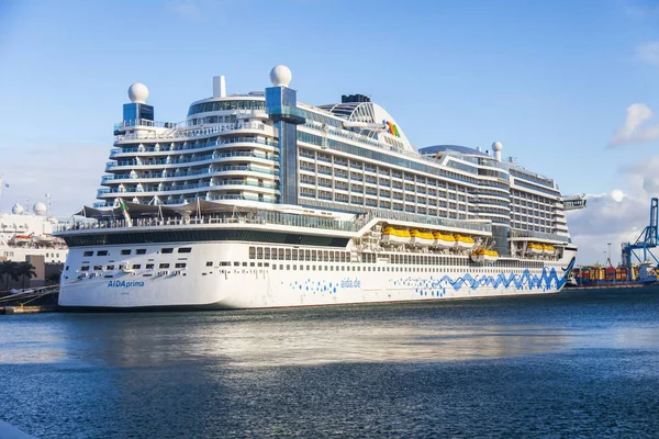 Las Palmas Gran Canaria Espagne Janvier 2018 Bateau Croisière Est — Photo