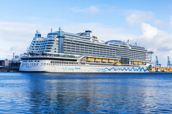 Las Palmas Gran Canaria Espagne Janvier 2018 Bateau Croisière Est — Photo