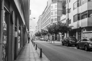 Las Palmas de Gran Canaria, İspanya, 5 Ocak 2018 üzerinde. Modern binalar mimari kompleks adalar adalar için tipik yapmak.