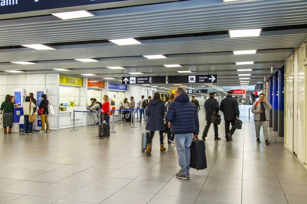 Rome Italië Maart 2018 Passagiers Zijn Hal Van Het Vertrek — Stockfoto