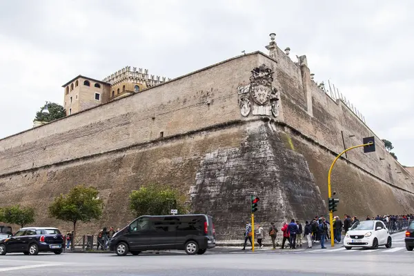 Rome Italy March 2017 Architectural Parts Decorate Ancient Building Vatican — Stock Photo, Image